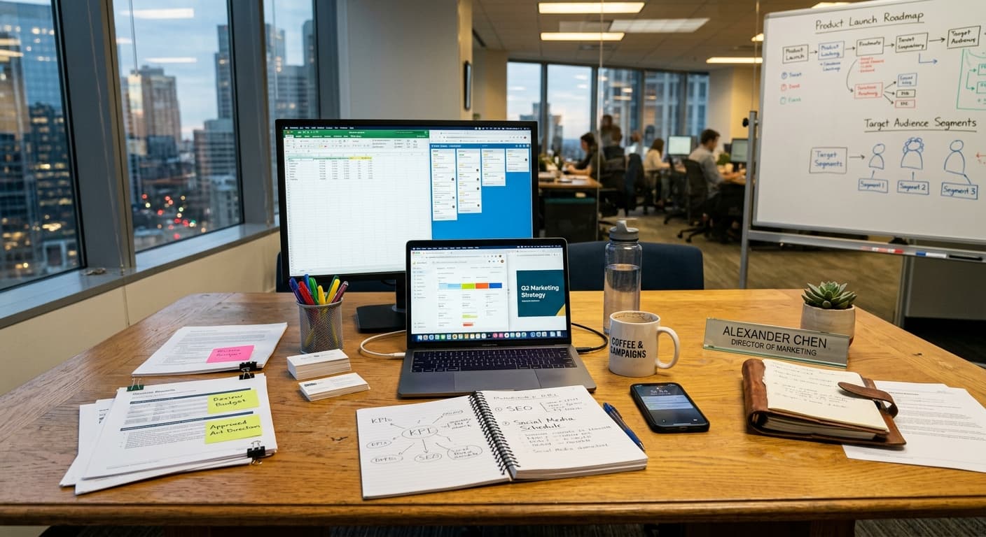 A small business owner juggling calls, inquiries and admin
